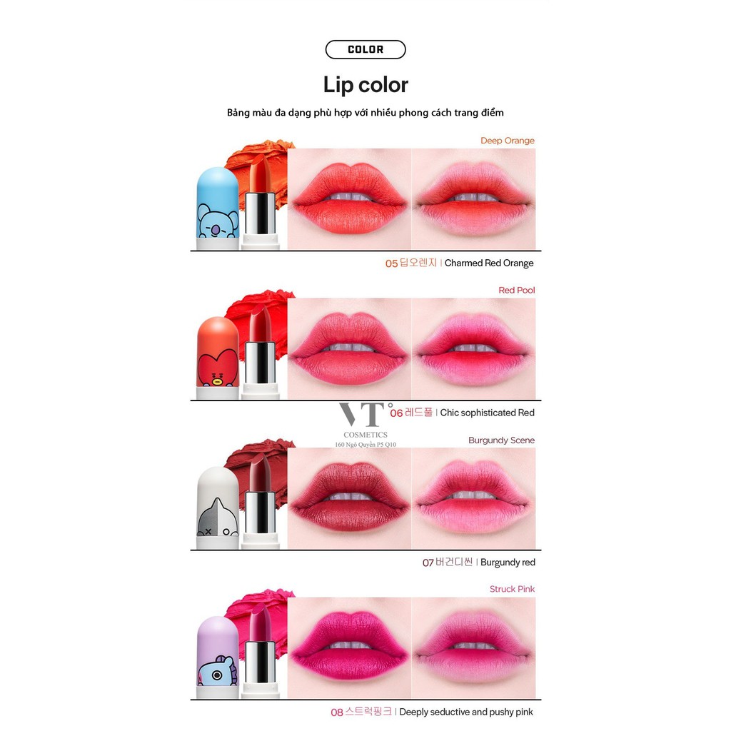 Son Thỏi Lì Có Dưỡng VT BT21 LIPPY STICK | BigBuy360 - bigbuy360.vn