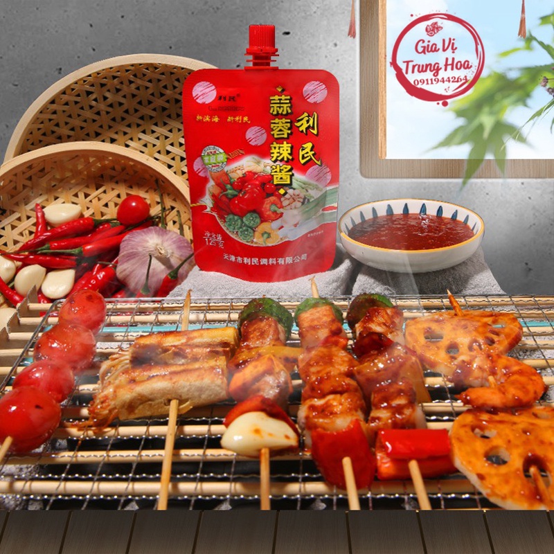 Sốt Chấm Đồ Nướng Tỏi Ớt Limin siêu phê 125g