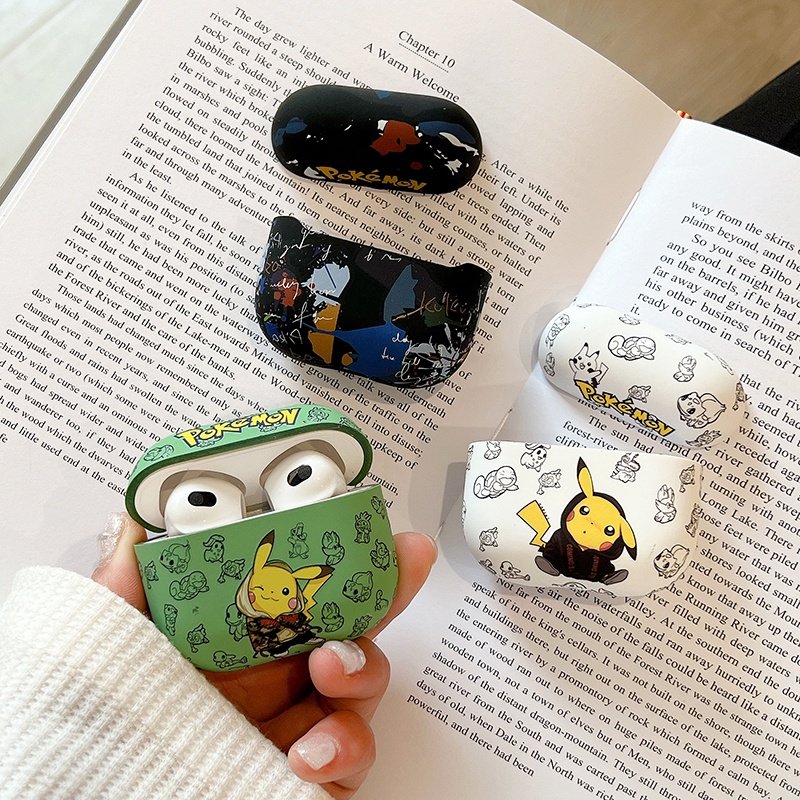 Vỏ Bảo Vệ Hộp Sạc Tai nghe không dây AirPods 1 2 3 Pro inPods i12/i12Pro Hình Pikachu Dễ Thương