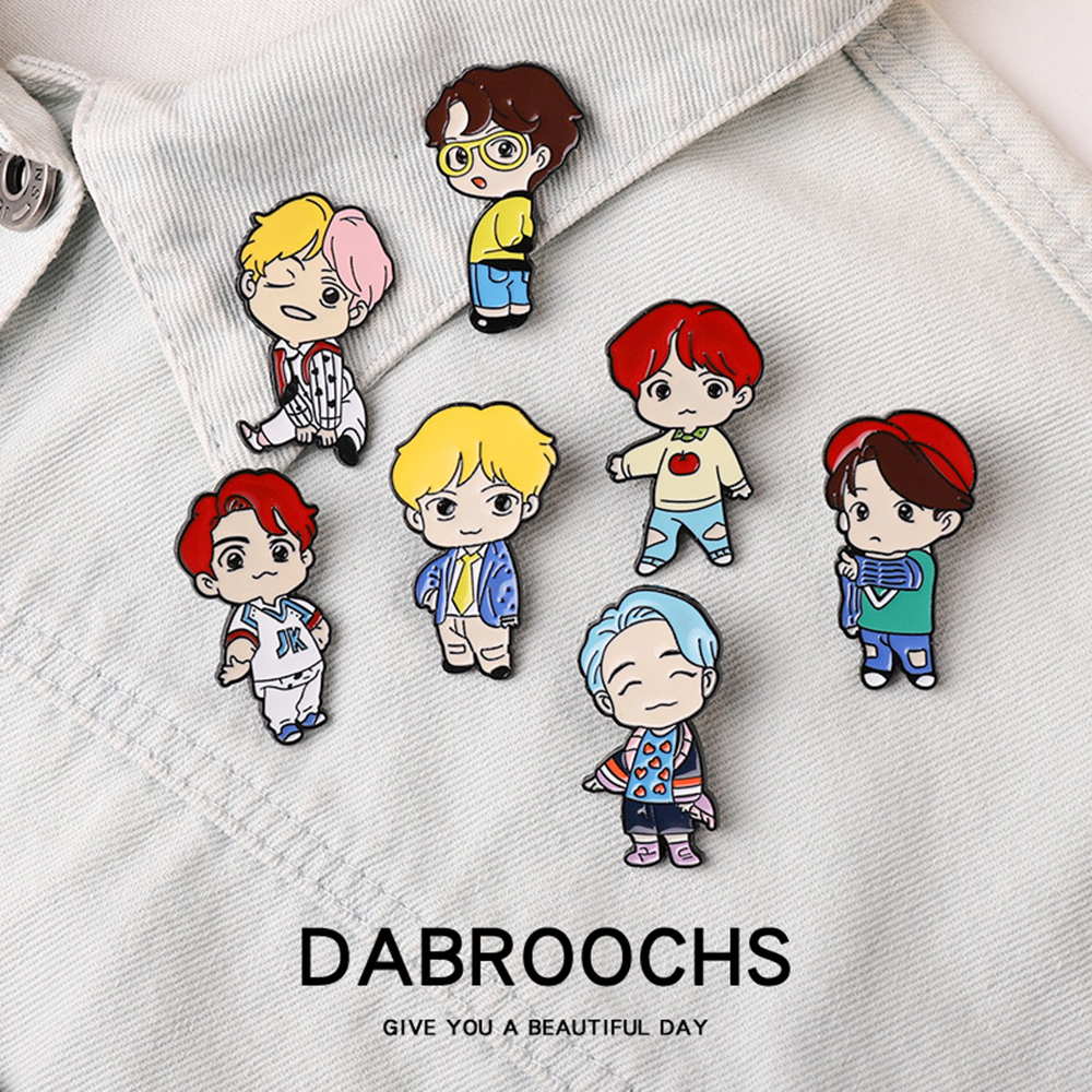 Ghim Cài Áo Họa Tiết Hoạt Hình Đáng Yêu