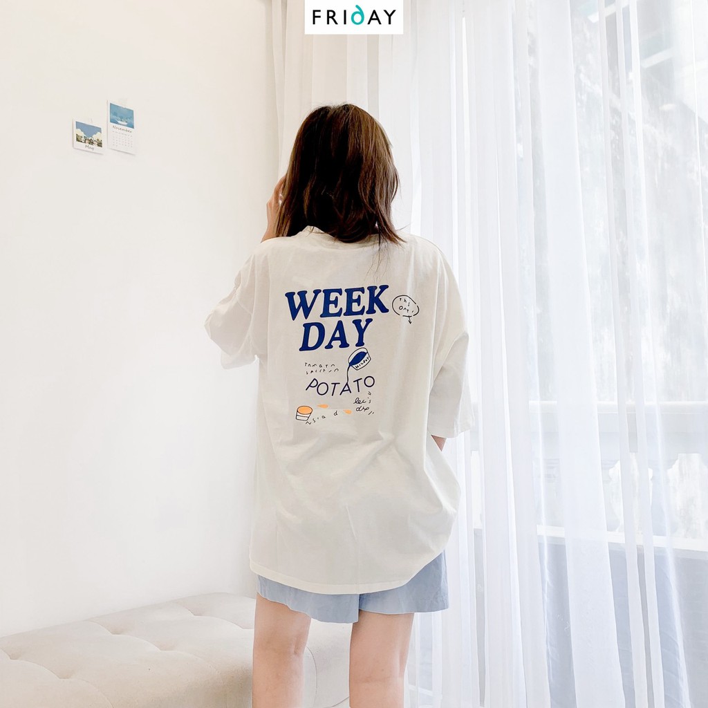 Áo phông chữ weekday Friday