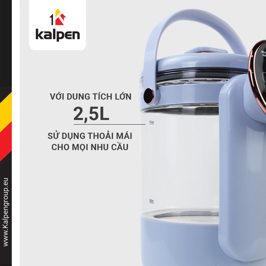 Bình Thủy Điện Điều Chỉnh Nhiệt Độ Kalpen KK99 2.5L hàng chính hãng bảo hành 24 tháng