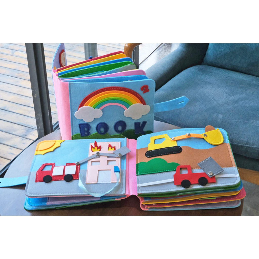 Sách Vải 3D Cho Bé Học Tập Có Thể Giặt Sạch