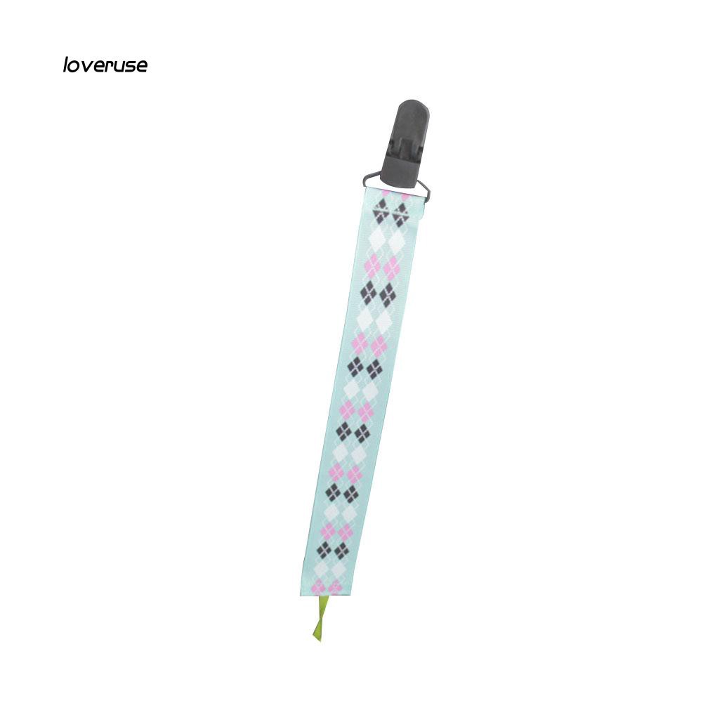 Dây giữ ti giả có kẹp gắn áo quần em bé siêu tiện lợi