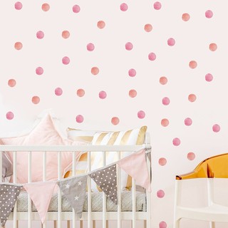 Decal Dán Tường Họa Tiết Chấm Hồng FX-B06