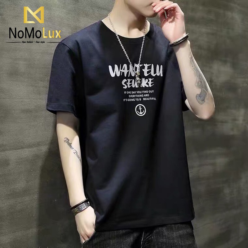 Áo thun nam form rộng 💢 Freeship 💢 Áo thun nam ngắn tay cổ tròn  NoMoLux mã HT013 chất thun cotton co dãn mềm mại | BigBuy360 - bigbuy360.vn