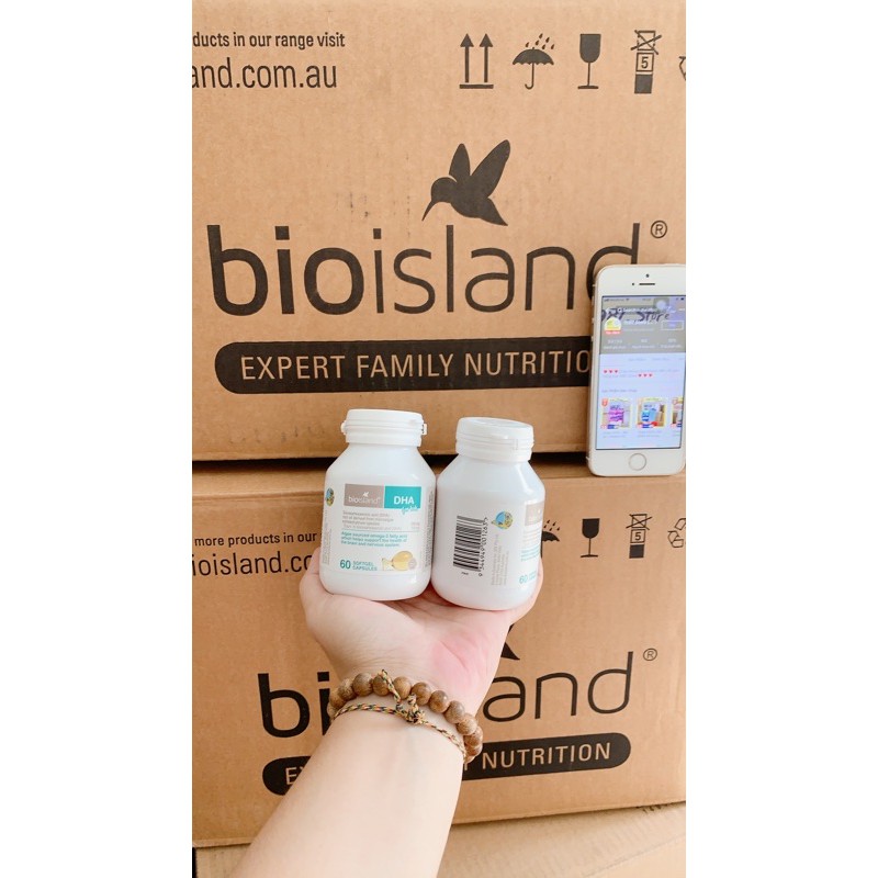 (Date 2024) Viên uống BioIsland DHA for kids 60 viên bổ sung Dầu Cá Bio Island Bổ Sung DHA Cho Trẻ