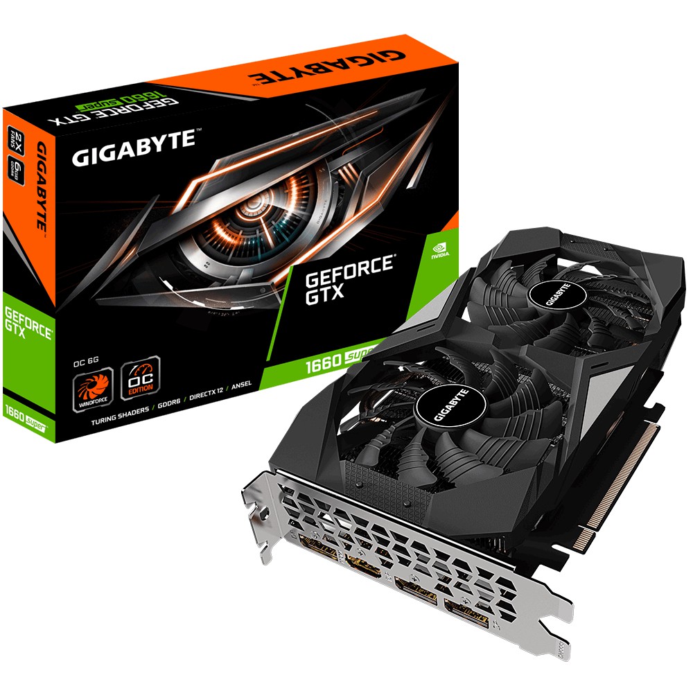 Card màn hình GIGABYTE GTX1660S RTX3050 RTX3060 Chính Hãng New 100%