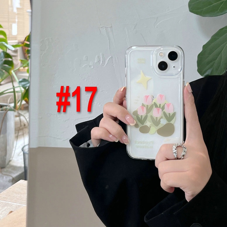 Huawei Y9S Y9 Prime 2019 Nova 7 7i SE 3 5T 4e Honor 20 8X Mate 40 30 20 P40 P30 P20 Pro Lite Butterfly Flowers Tulip Airbag Shockproof Clear Space Phone Case Fine Hole Back Cover JSCK 17