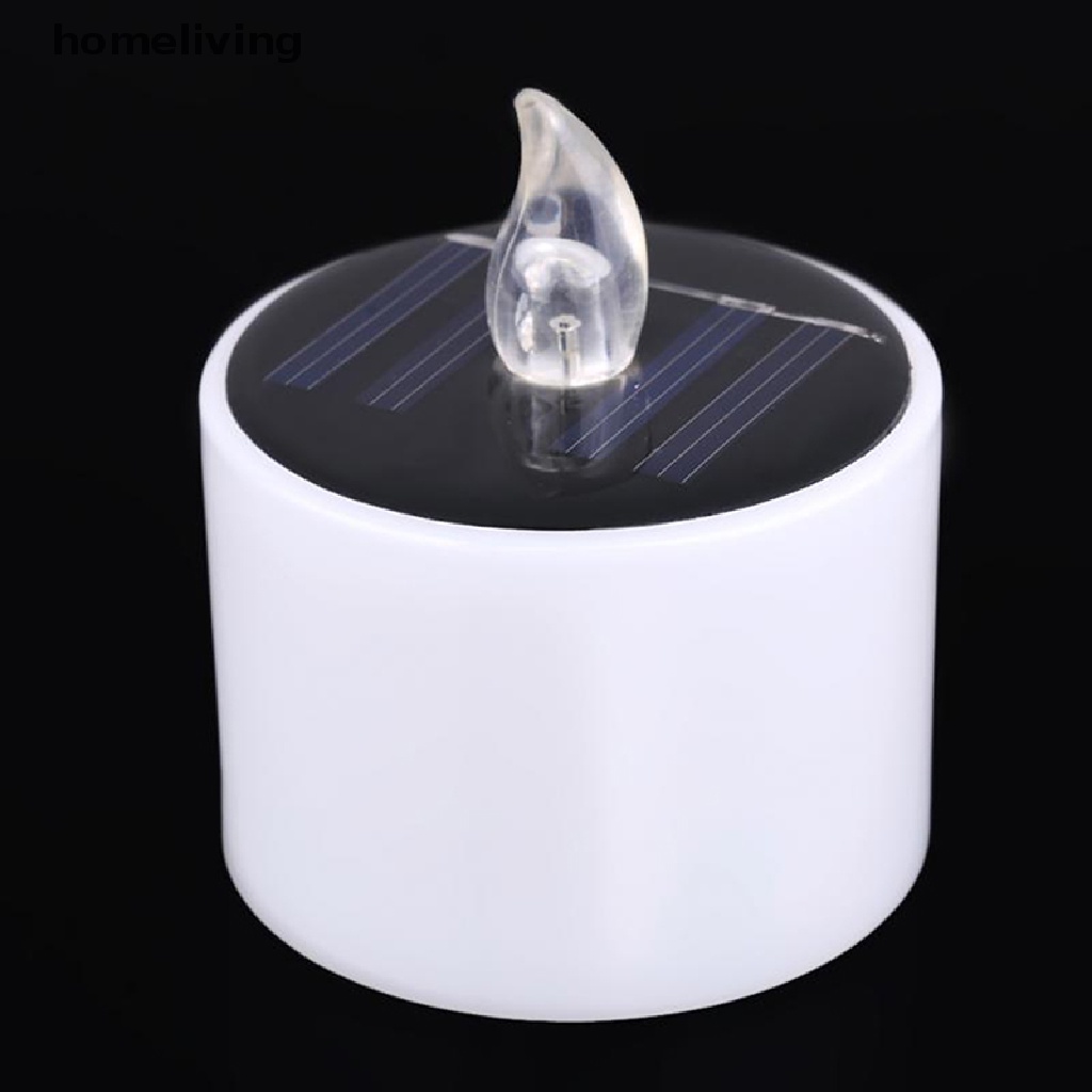 Đèn LED Năng Lượng Mặt Trời Hình Nến Màu Vàng