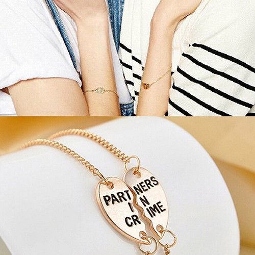 Cặp vòng tay mặt hình trái tim dành cho bạn thân