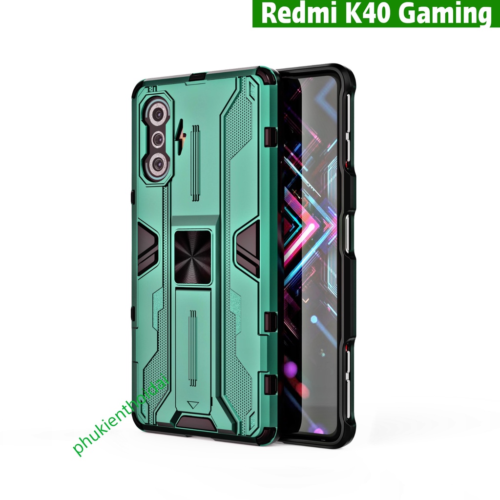 Ốp lưng Redmi K40 Gaming / K50 Gaming / Poco F4 GT / K50 Ultra Iron Man Ver 3 chống sốc giá đỡ thời trang cao cấp