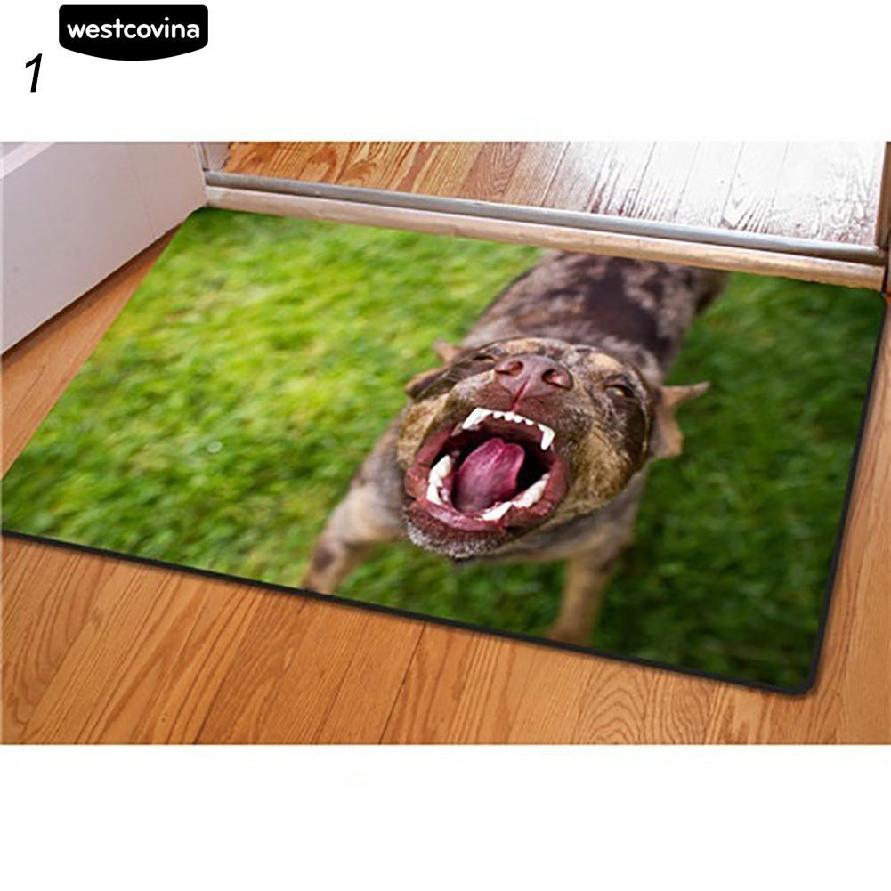 Thảm chùi chân hình chó 3D