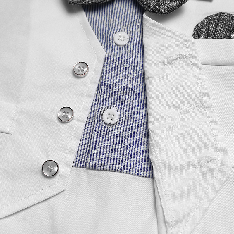 Áo Liền Quần Tay Ngắn Cổ Tròn Thời Trang Phong Cách Cho Bé Trai