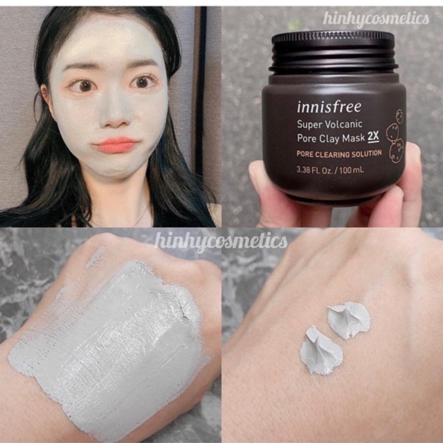 [Mã SKAMSALE8 giảm 10% đơn 200K] Mặt nạ đất sét tro núi lửa của Innisfree Super Volcanic Pore Clay Mas