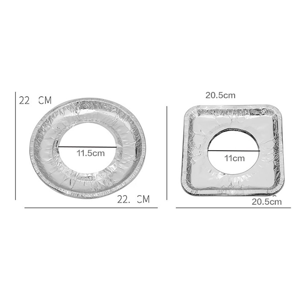 Set 10 tấm lót bếp ga bằng lá nhôm chống dầu chịu nhiệt độ cao dùng một lần