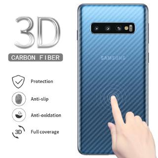Miếng Dán Bảo Vệ Lưng Máy Bằng Sợi Carbon Cho Samsung Galaxy S5 S6 S7 Edge S8 S9 S10 Plus Lite 5g