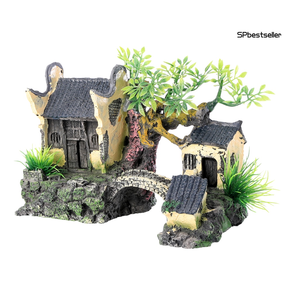 Mô Hình Hòn Non Bộ Bằng Nhựa Dùng Trang Trí Bể Cá