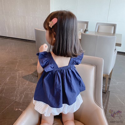 Áo không tay hai dây chất liệu co giãn phong cách Hàn Quốc dành cho bé gái