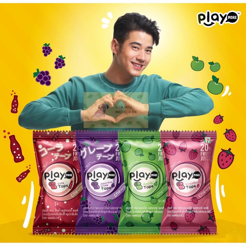 Kẹo The Mát Play More Thái Lan Hủ 22g