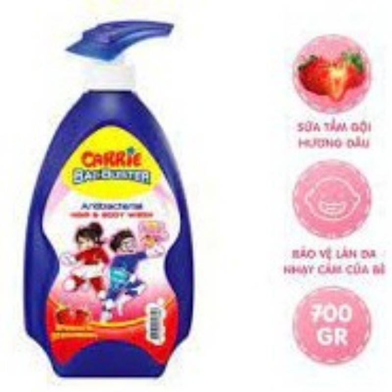 Sữa tắm gội toàn thân cho bé Carrie Junior 700g/280g