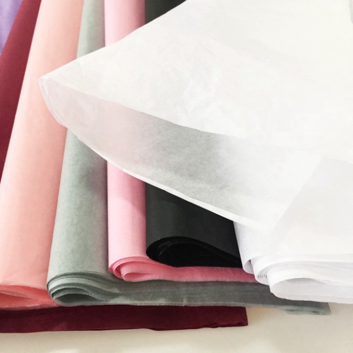 50 Tờ giấy gói mếch trắng 60x60cm gói lót hoa xinh xắn - phụ kiện gói hoa -handmade