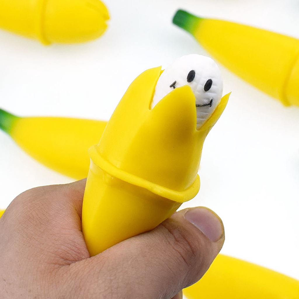 Đồ Chơi Nắn Bóp Đàn Hồi Giảm Stress Hình Quả Chuối