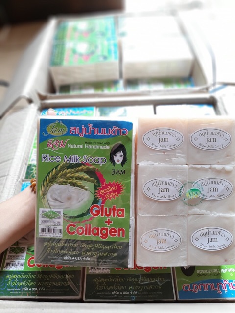 01 bánh xà phòng sữa gạo Jam chính hãng thái lan | BigBuy360 - bigbuy360.vn