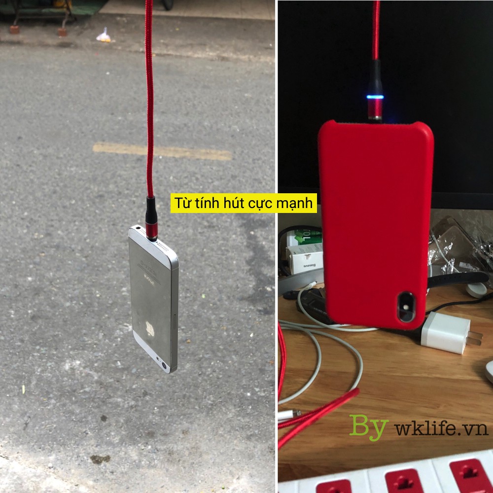 Dây Sạc Nam Châm USB C Usams Chống Gãy Chân Sạc
