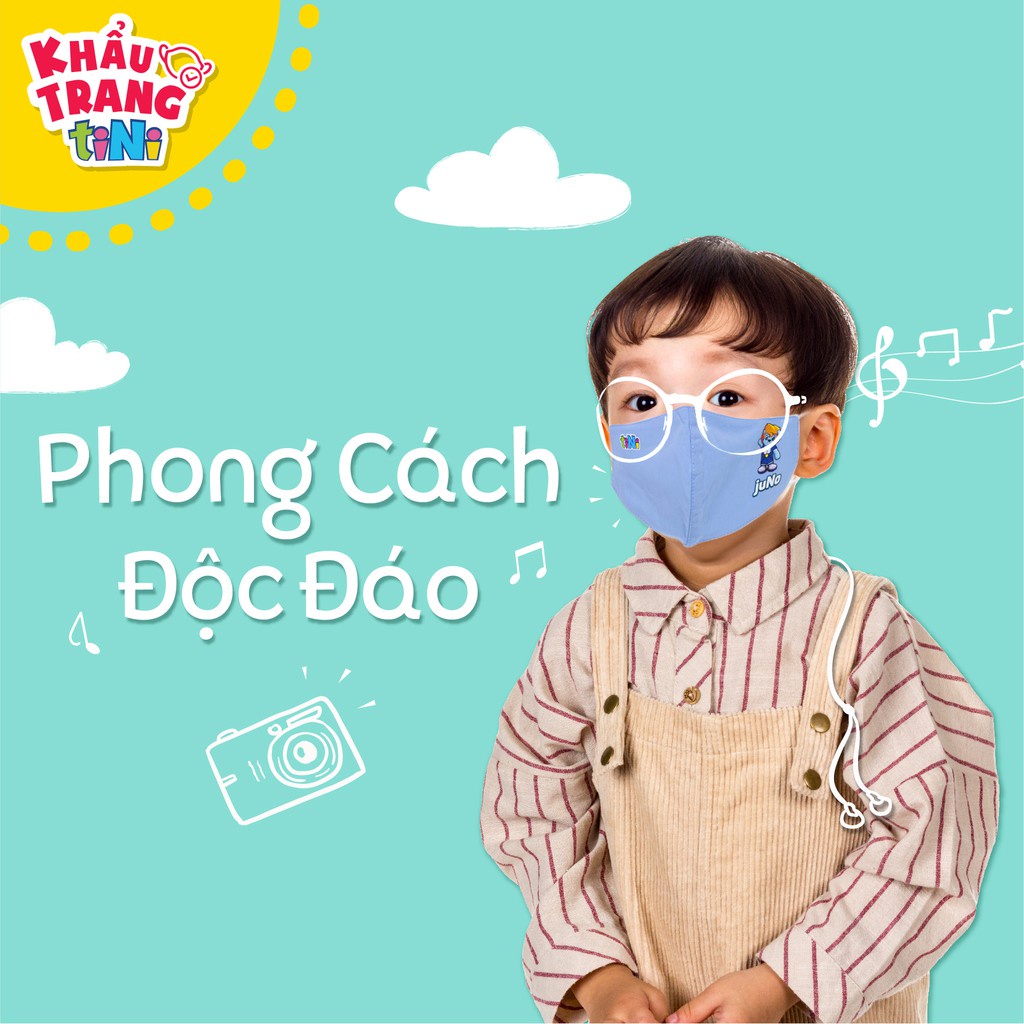 Khẩu Trang Vải cho Bé Green Shield-Vải Sợi Tre 3 Lớp Kháng Khuẩn-Size 2-4 tuổi/ 4-10 tuổi-Đạt tiêu chuẩn xuất USA