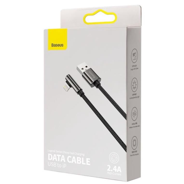 Cáp chơi game sạc nhanh 2.4a cho iphone ipad thiết kế tinh tế chống đứt gãy gập độ dài 2m chính hãng baseus bảo hành 6th