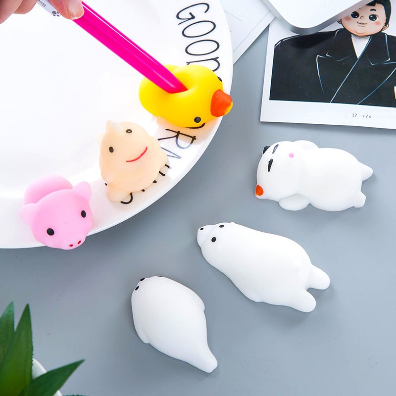 Đồ Chơi Squishy Mochi Hình Thú Cực Dễ Thương🍀 Clovershop68 🍀