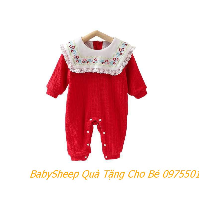 Body len liền thân cho bé gái cổ bèo hoa HÀNG CAO CẤP cho bé gái
