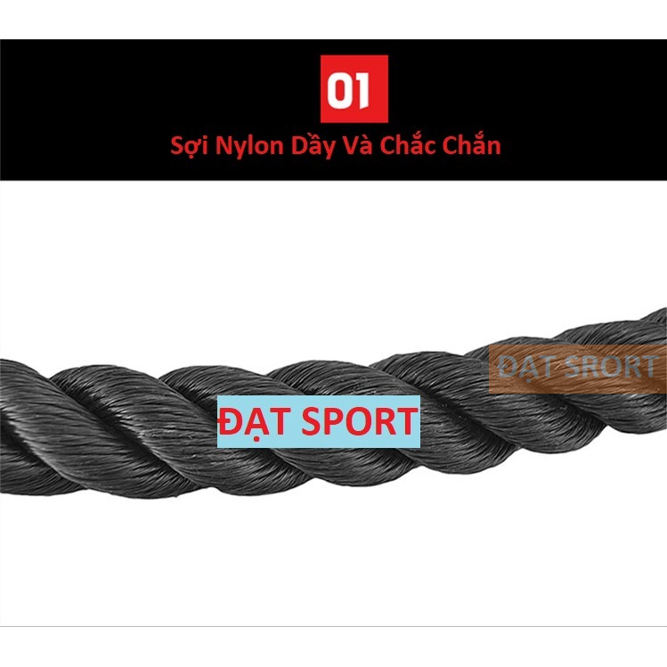 Dây Thừng Tập Cáp Tricep Rope , Tập Cơ Tam Đầu , Lưng Xô, Vai , Tay Sau , Tay Trước, Cơ Bụng
