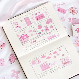 Set 50 Miếng Dán Trang Trí Dễ Thương