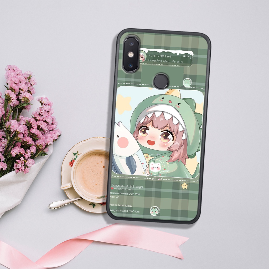 [HOT]ỐP XIAOMI  MI 5X - MI A1 - MI 8 - MI 8 SE IN HÌNH KHỦNG LONG CHIBI SIÊU DỄ THƯƠNG.