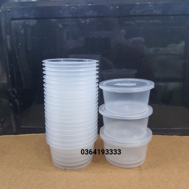 COMBO 10 CỐC NHỰA LÀM CARAMEN LOẠI LỚN