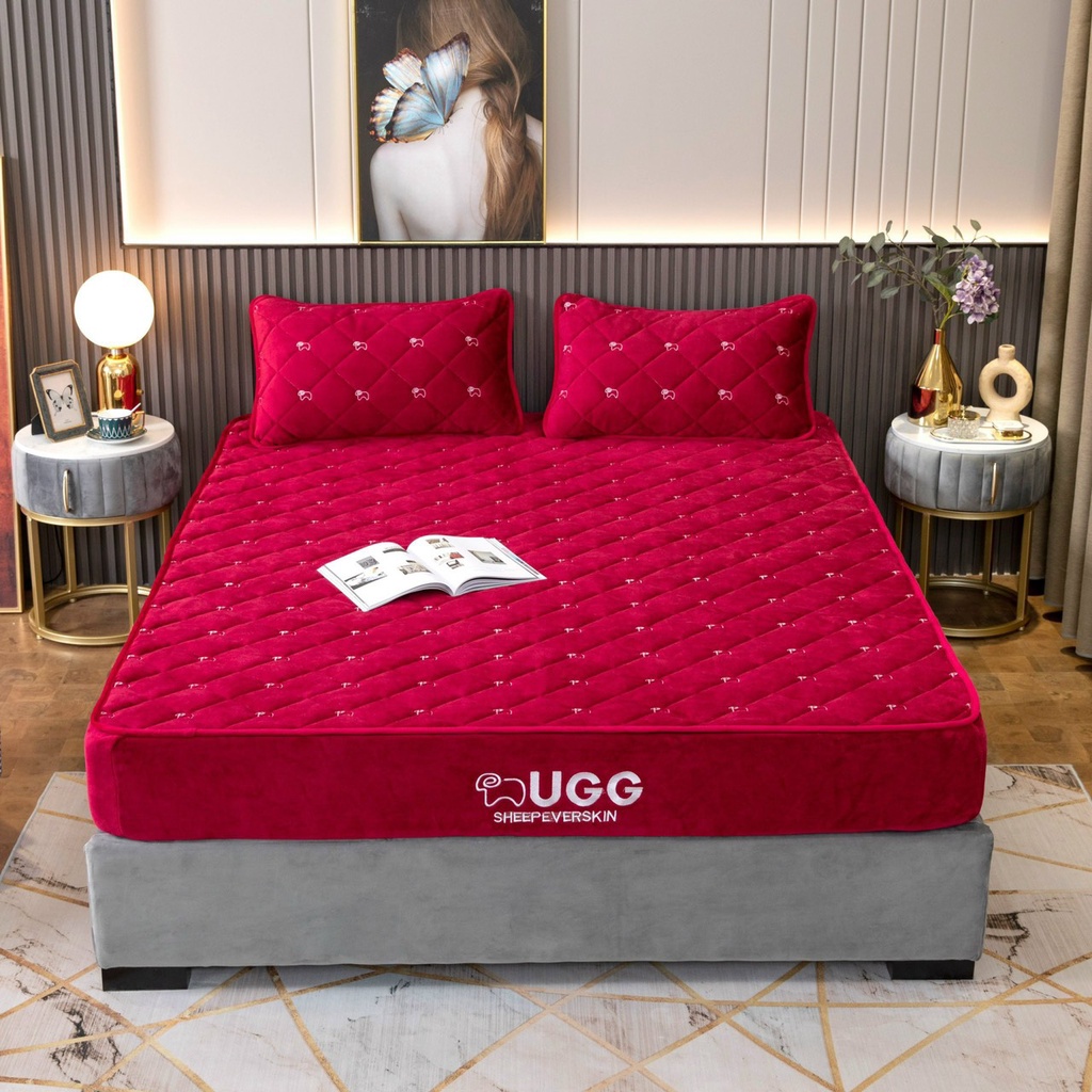 BỘ GA GỐI NỈ NHUNG THƯƠNG HIỆU UGG