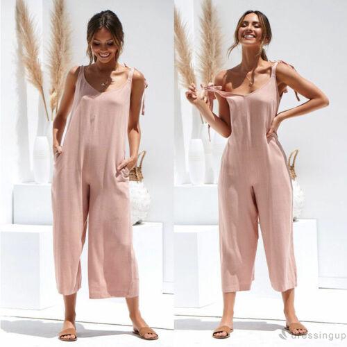 Jumpsuit Ống Rộng Hở Lưng Gợi Cảm Cho Nữ