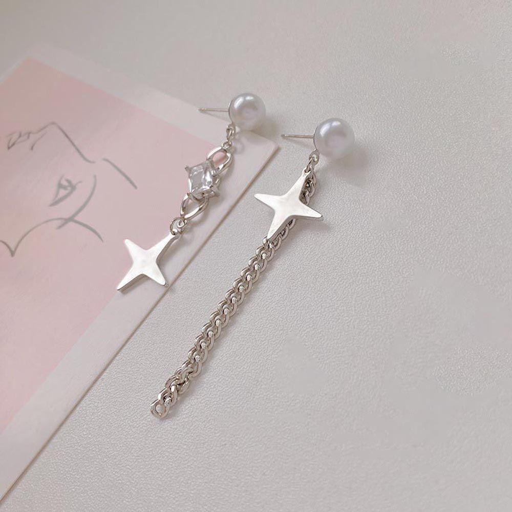 Bông Tai Dáng Dài Thiết Kế Bất Đối Xứng Thời Trang Sang Trọng Cho Nữ