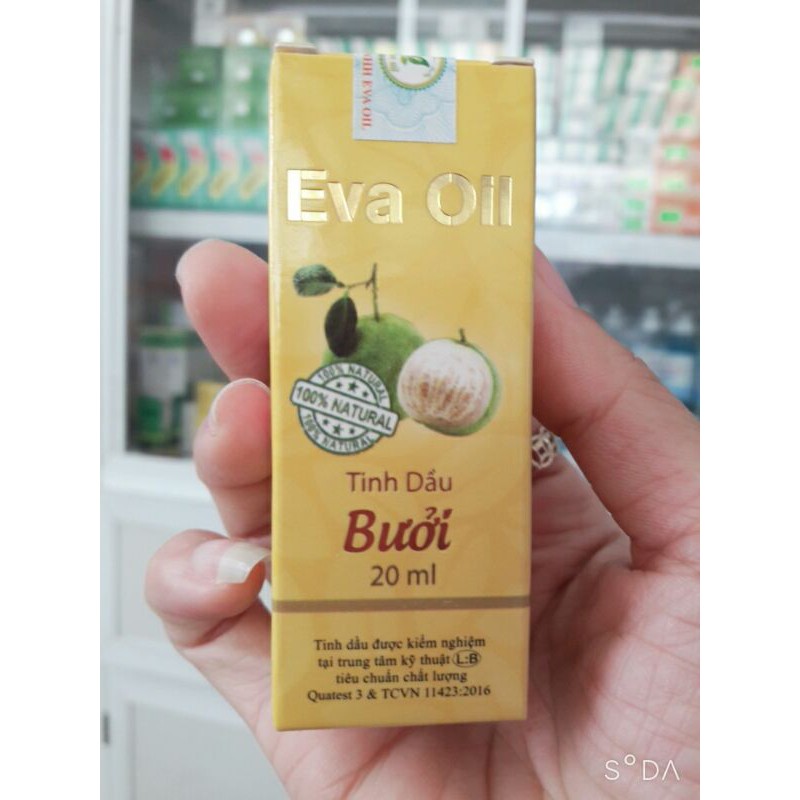 Tinh Dầu Bưởi Eva oil   ⚡ CAM KẾT CHÍNH HÃNG ⚡  Ngăn rụng tóc, kích thích mọc tóc  chai 20ml