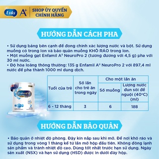 SỮA ENFAMIL A+ NERO PRO A2 SỐ 2 350gr [ HÀNG CHÍNH HÃNG ]