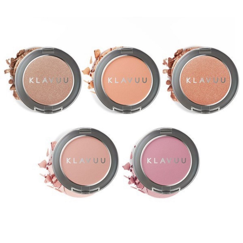 Phấn Má Hồng Klavuu Urban Pearlsation Natural Powder Blusher / Phấn má có độ bám và giữu màu tốt, chất phấn siêu mịn