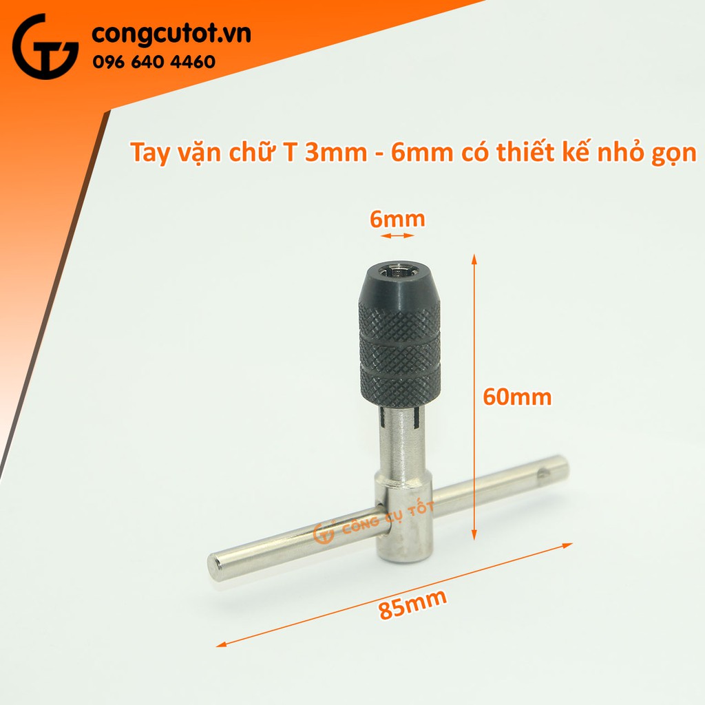 Dụng cụ vặn ốc hình chữ T 3-6mm