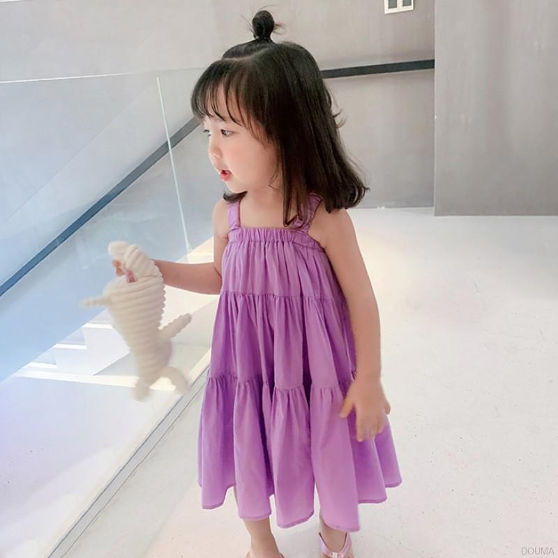 Đầm yếm đi biển phong cách Hàn Quốc đáng yêu cho bé gái