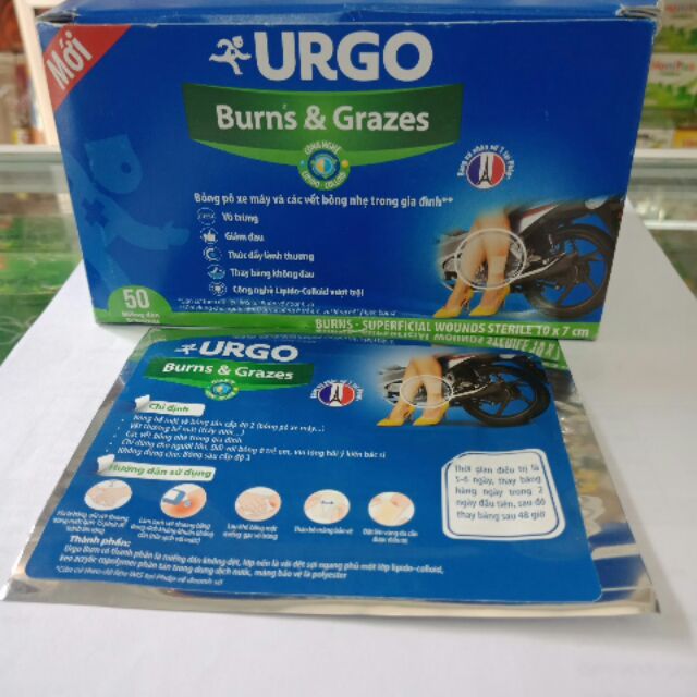 Combo 10 miếng Dán bỏng Urgo Burn