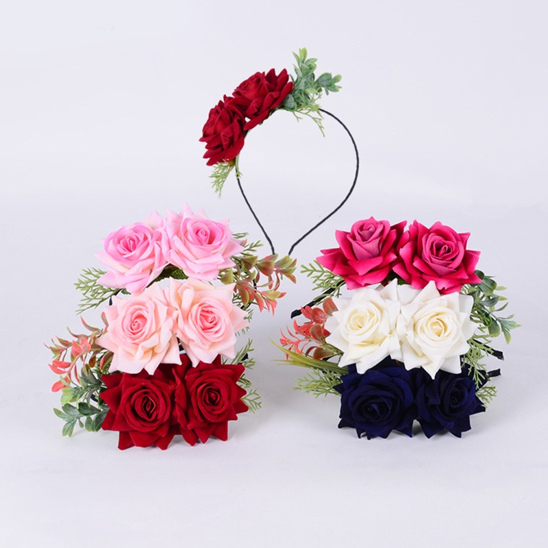 Băng Đô Cài Tóc Hình Hoa Lá Thanh Lịch Cho Nữ