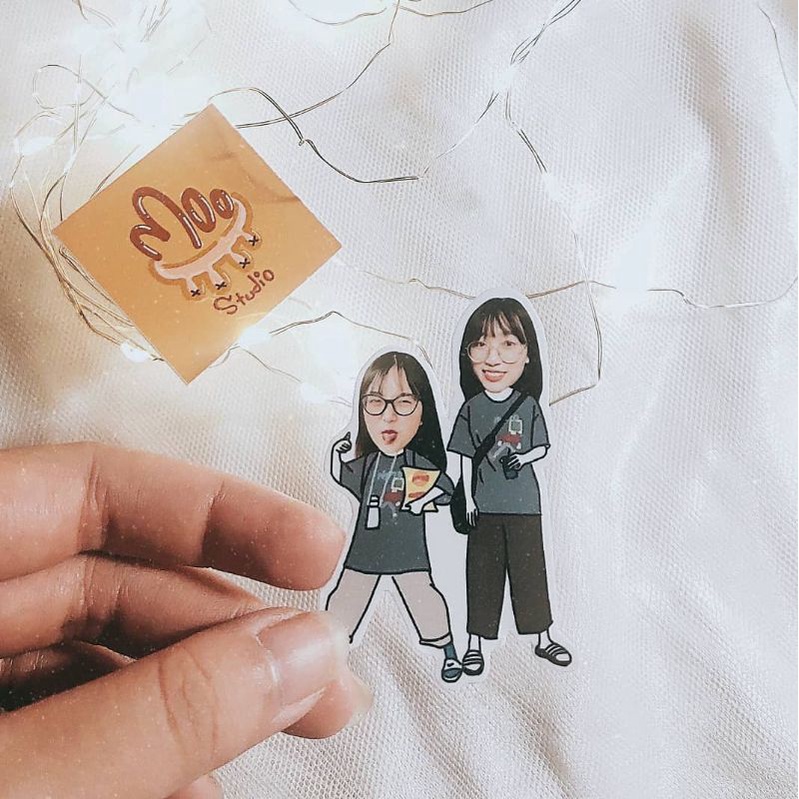 In ảnh Cut render - Bo viền - Chibi cắt nền theo yêu cầu