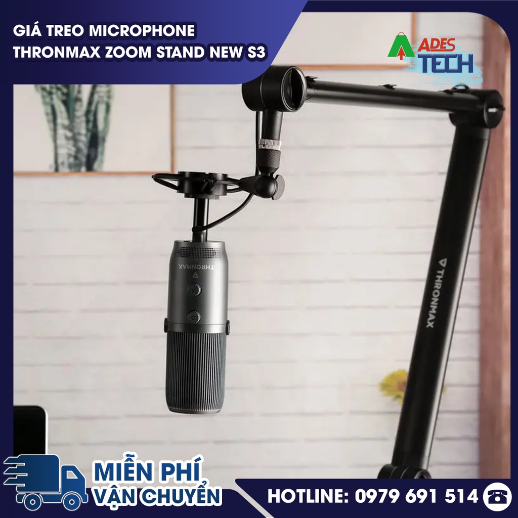 Giá Treo Microphone Thronmax Zoom Stand New S3 | Giá Treo Micro Khả Năng Xoay 360 Độ | Bảo Hành Chính Hãng 12 Tháng