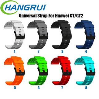 Dây đeo silicon 20mm 22mm cho đồng hồ thông minh huawei gt/gt2